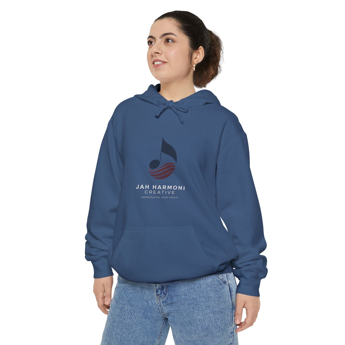 Music Logo Hoodie - "Jah Harmoni Creative" Graphic Pullover