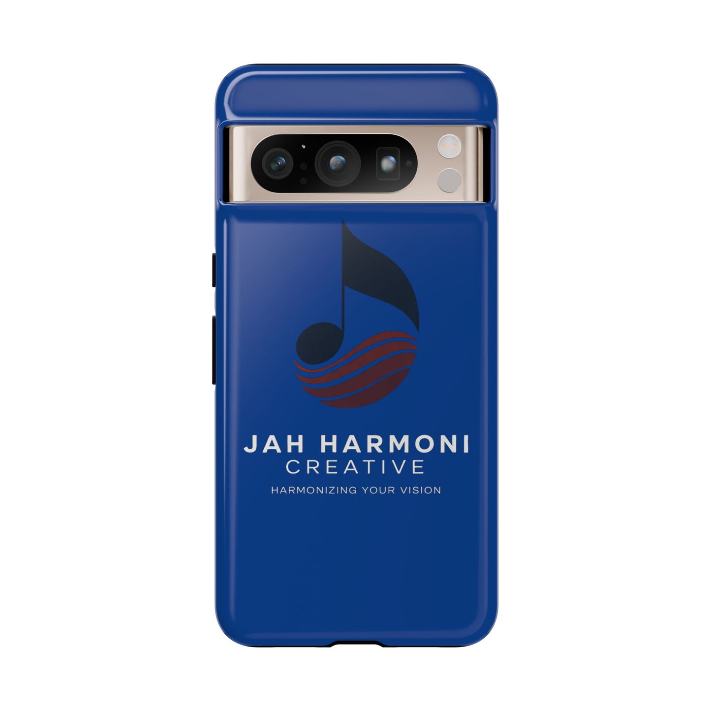 Tough Cases - Blue Logo Phone Case | Jah Harmoni Creative Protective Cover