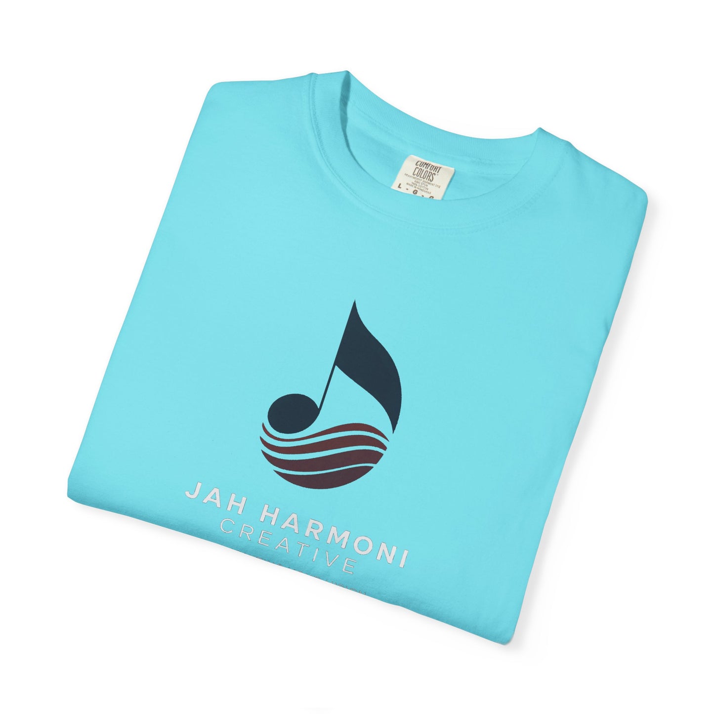 Music Logo T‑Shirt — “Jah Harmoni Creative” Branded Tee