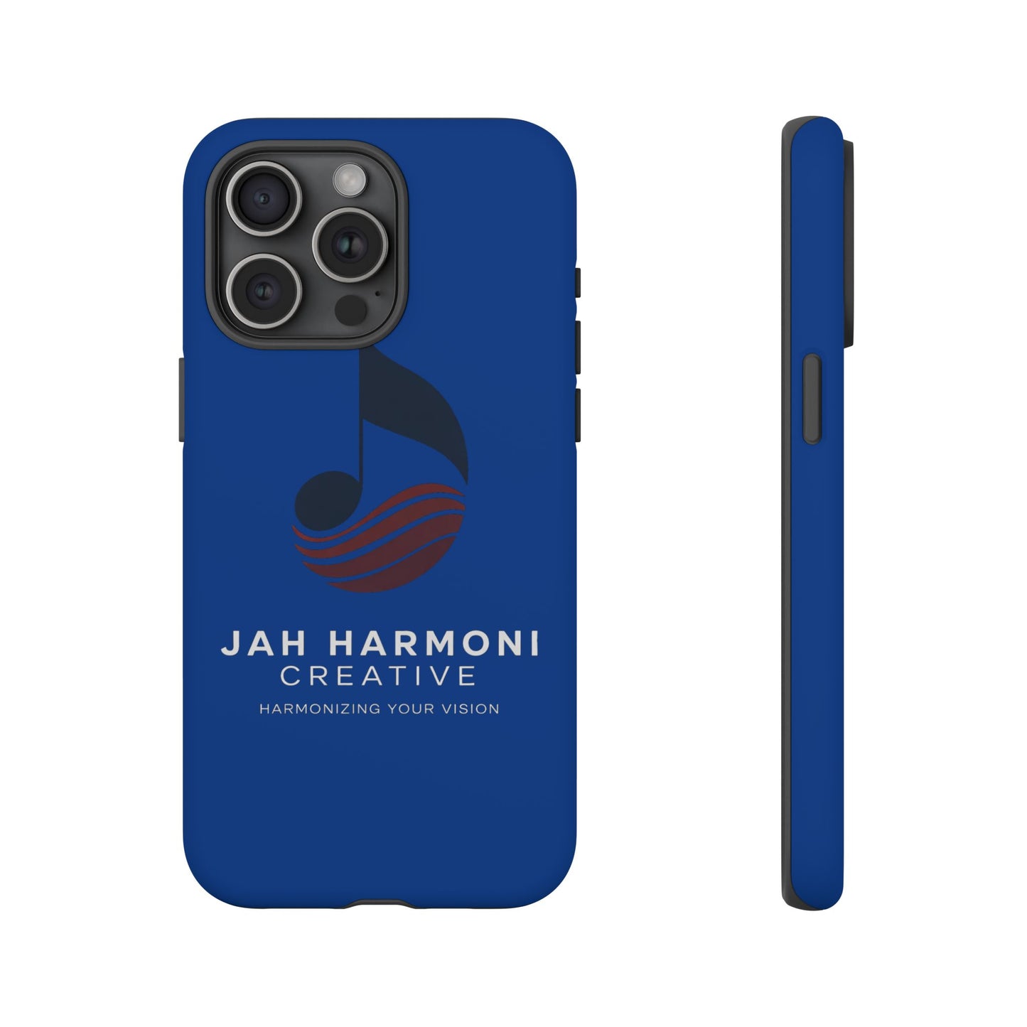 Tough Cases - Blue Logo Phone Case | Jah Harmoni Creative Protective Cover