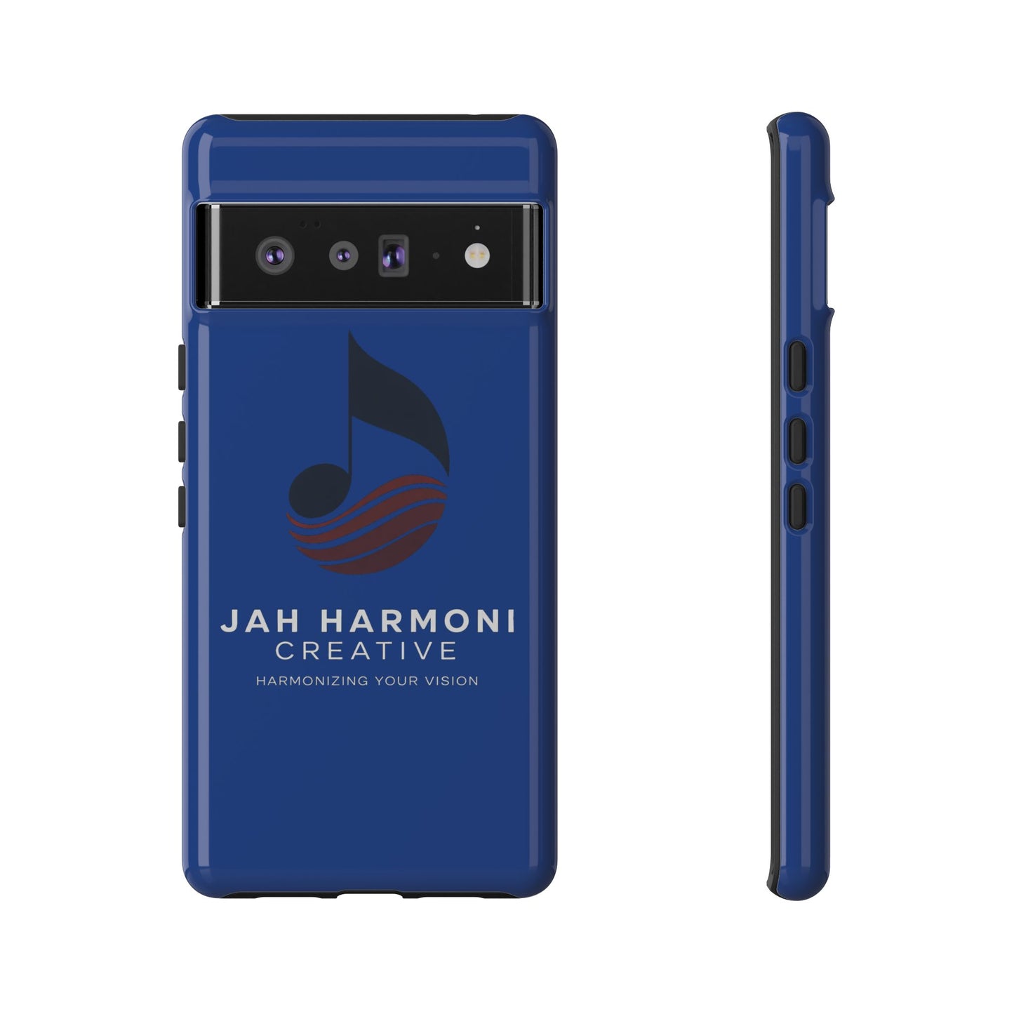 Tough Cases - Blue Logo Phone Case | Jah Harmoni Creative Protective Cover