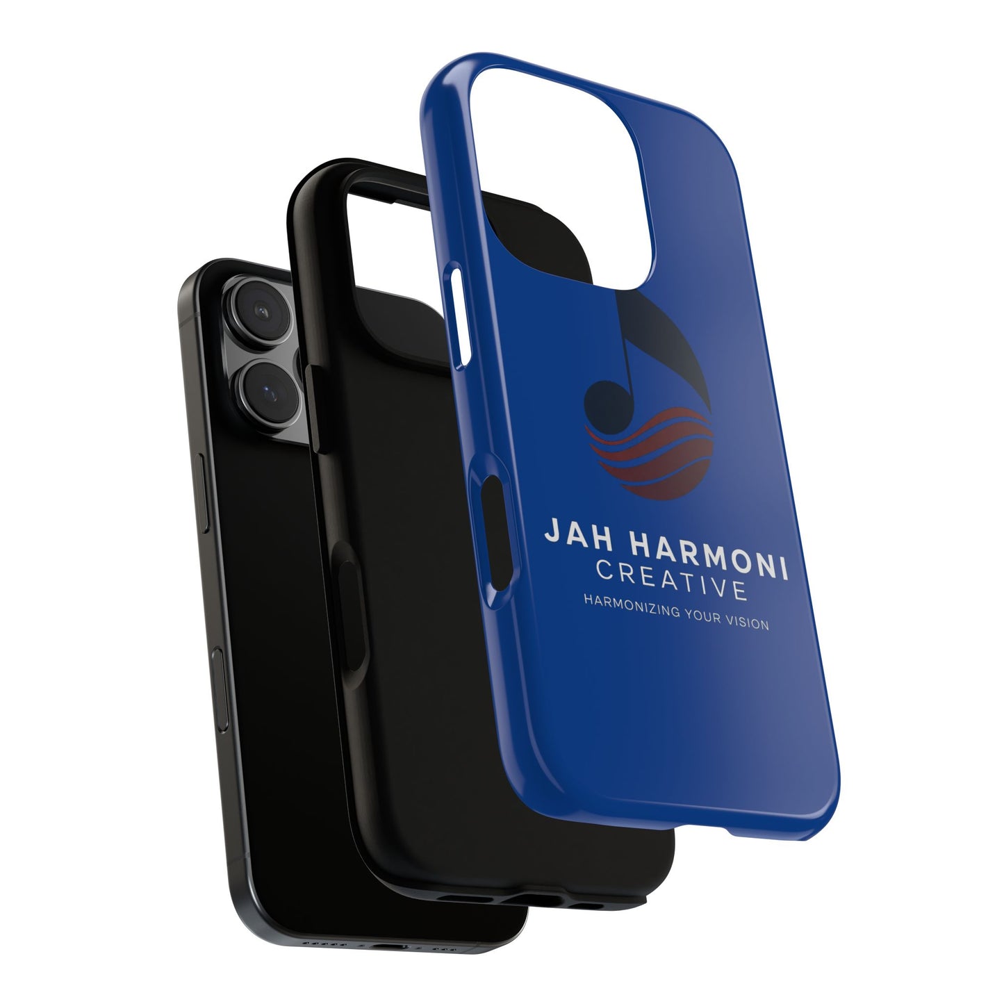 Tough Cases - Blue Logo Phone Case | Jah Harmoni Creative Protective Cover