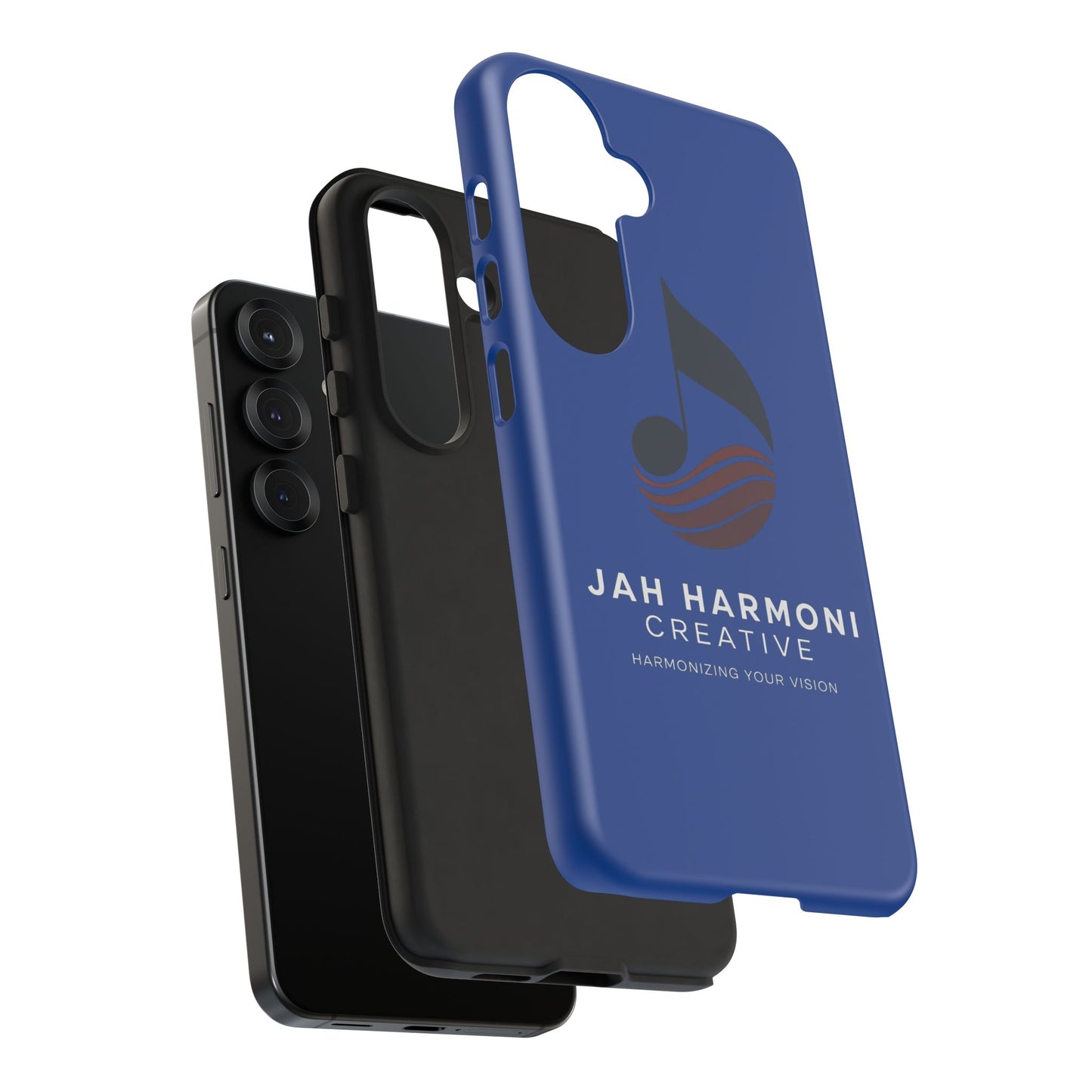 Tough Cases - Blue Logo Phone Case | Jah Harmoni Creative Protective Cover