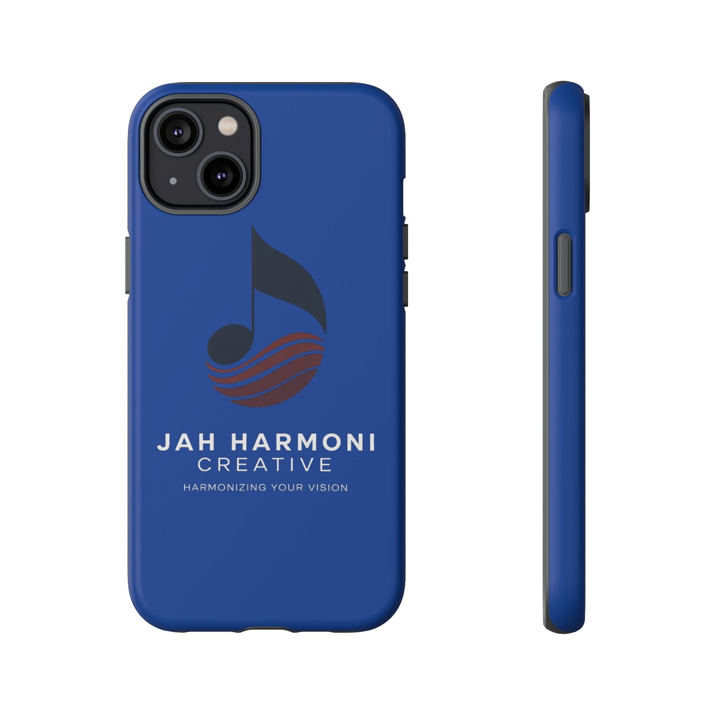 Tough Cases - Blue Logo Phone Case | Jah Harmoni Creative Protective Cover