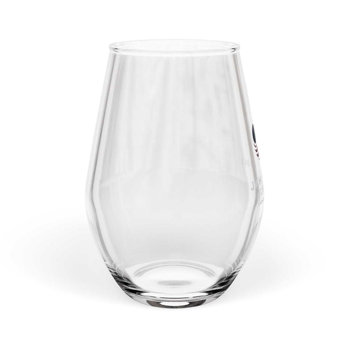 Personalized Jah Harmoni Stemless Wine Glass with Musical Logo — 11.75 oz