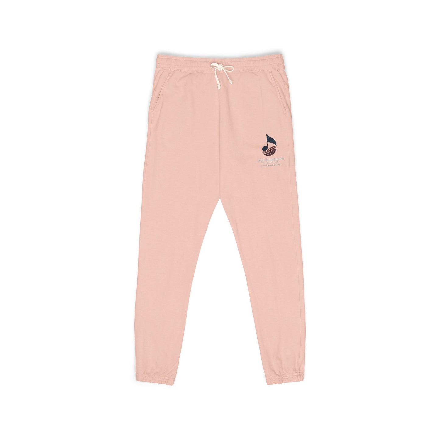 Garment-Dyed Fleece Sweatpants — Relaxed Unisex Joggers with Subtle Patch Logo