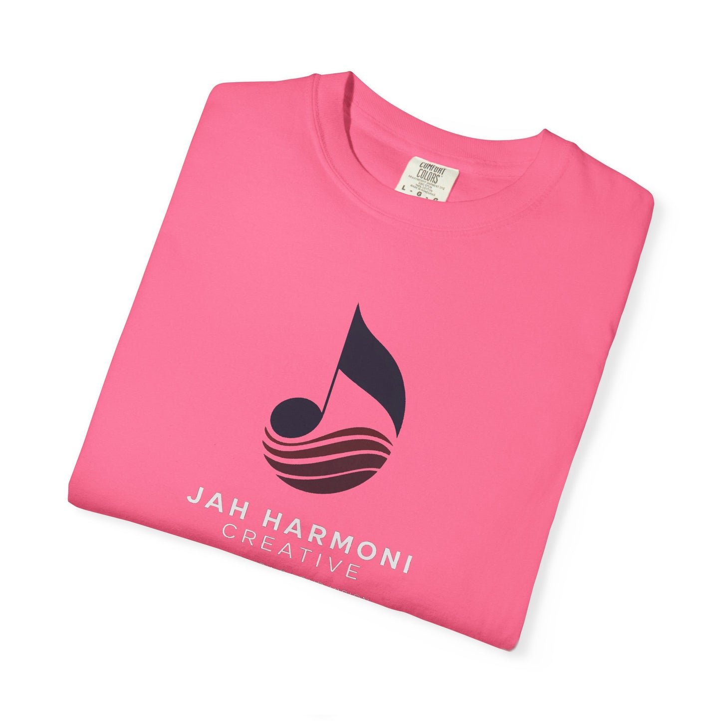 Music Logo T‑Shirt — “Jah Harmoni Creative” Branded Tee