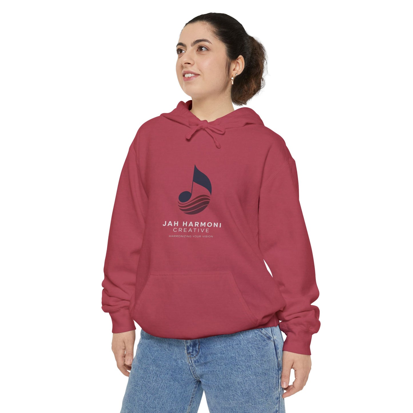 Music Logo Hoodie - "Jah Harmoni Creative" Graphic Pullover