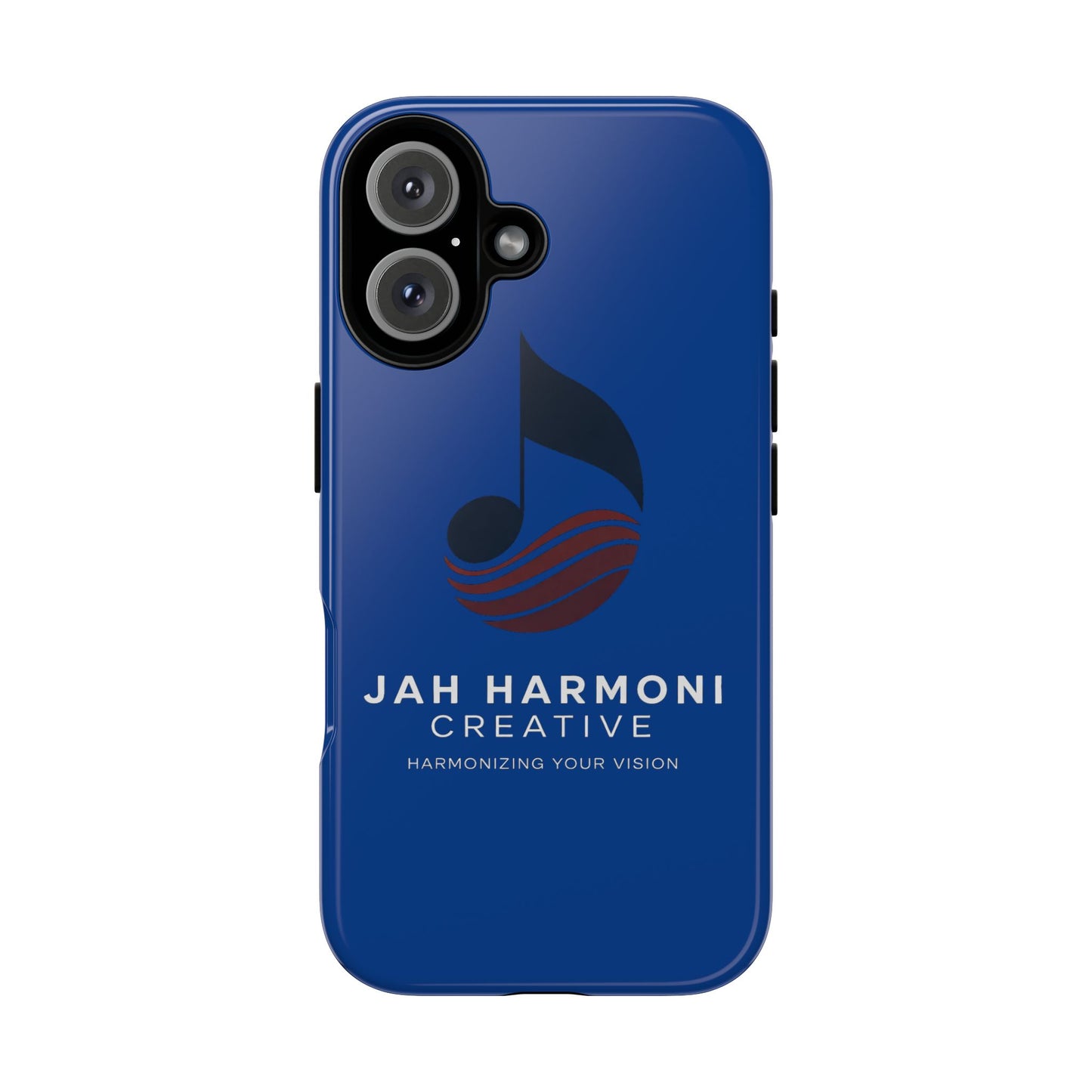 Tough Cases - Blue Logo Phone Case | Jah Harmoni Creative Protective Cover