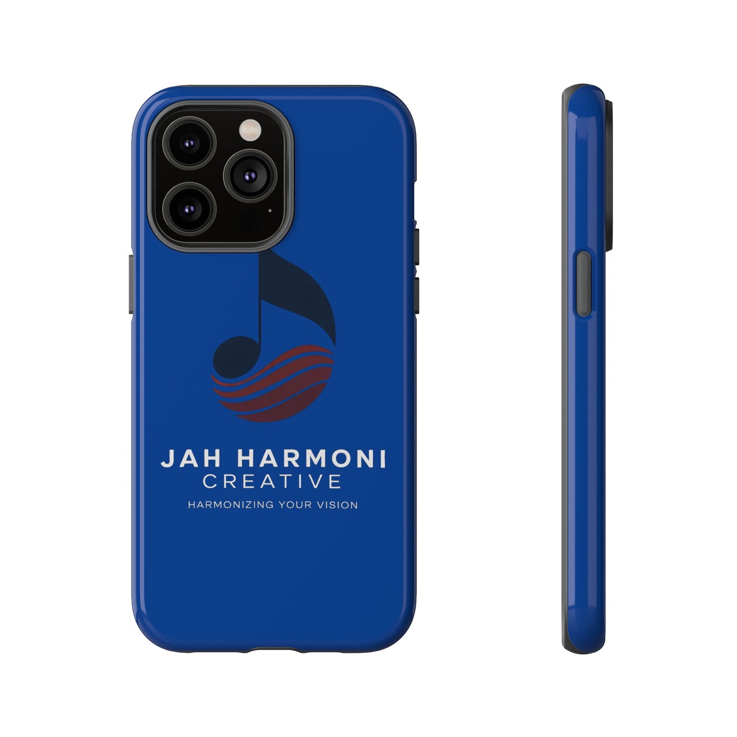 Tough Cases - Blue Logo Phone Case | Jah Harmoni Creative Protective Cover