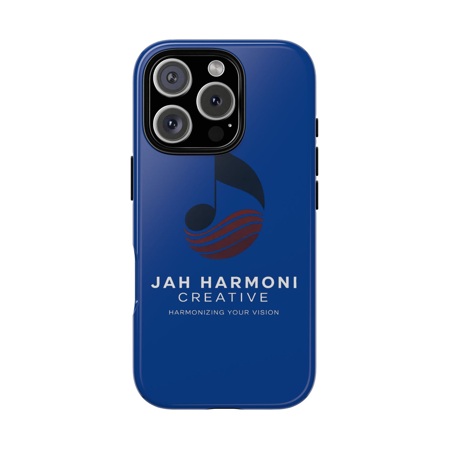 Tough Cases - Blue Logo Phone Case | Jah Harmoni Creative Protective Cover