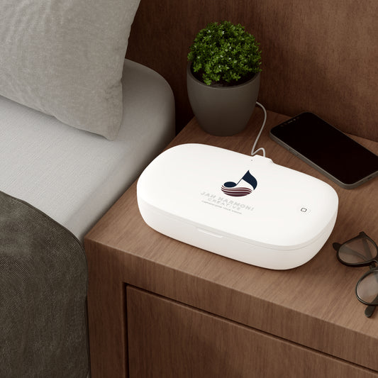 UV Phone Sanitizer & Wireless Charging Pad — Logo Branded Phone Sterilizer with Qi Charger