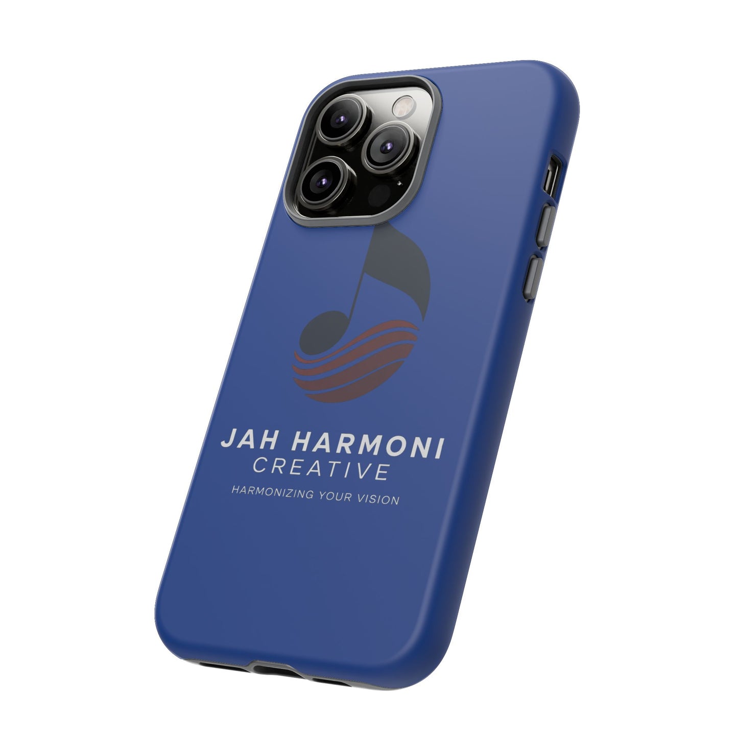 Tough Cases - Blue Logo Phone Case | Jah Harmoni Creative Protective Cover
