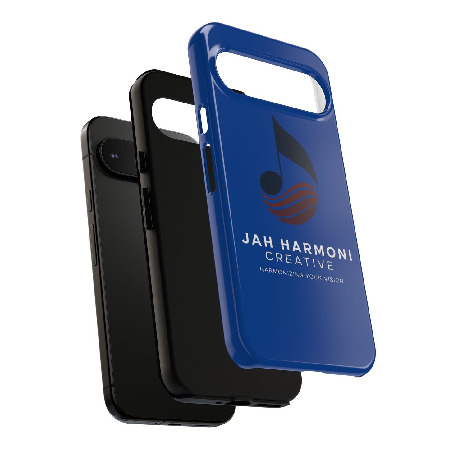 Tough Cases - Blue Logo Phone Case | Jah Harmoni Creative Protective Cover