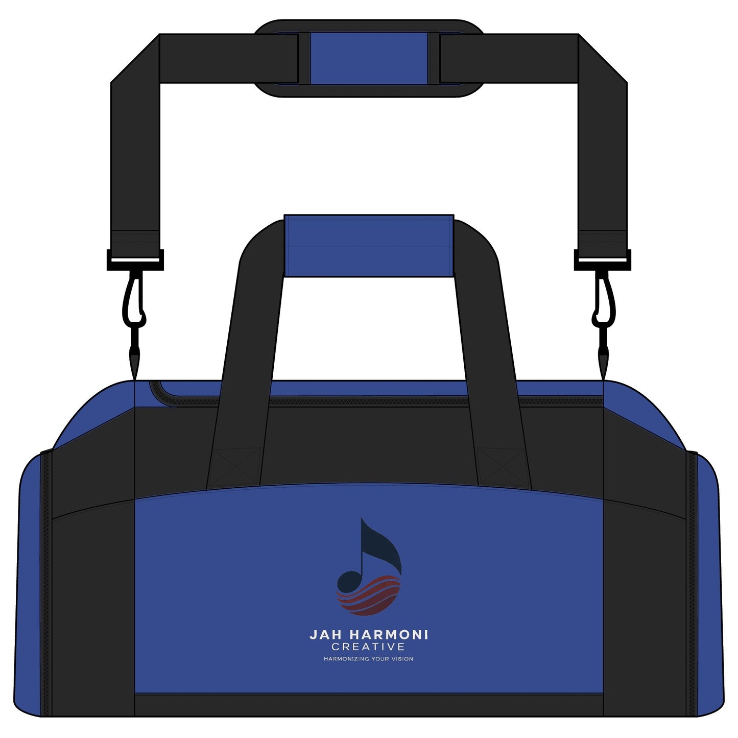Gym Bag with Custom Music Logo — Durable Duffle for Musicians & Athletes