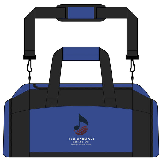 Gym Bag with Custom Music Logo — Durable Duffle for Musicians & Athletes