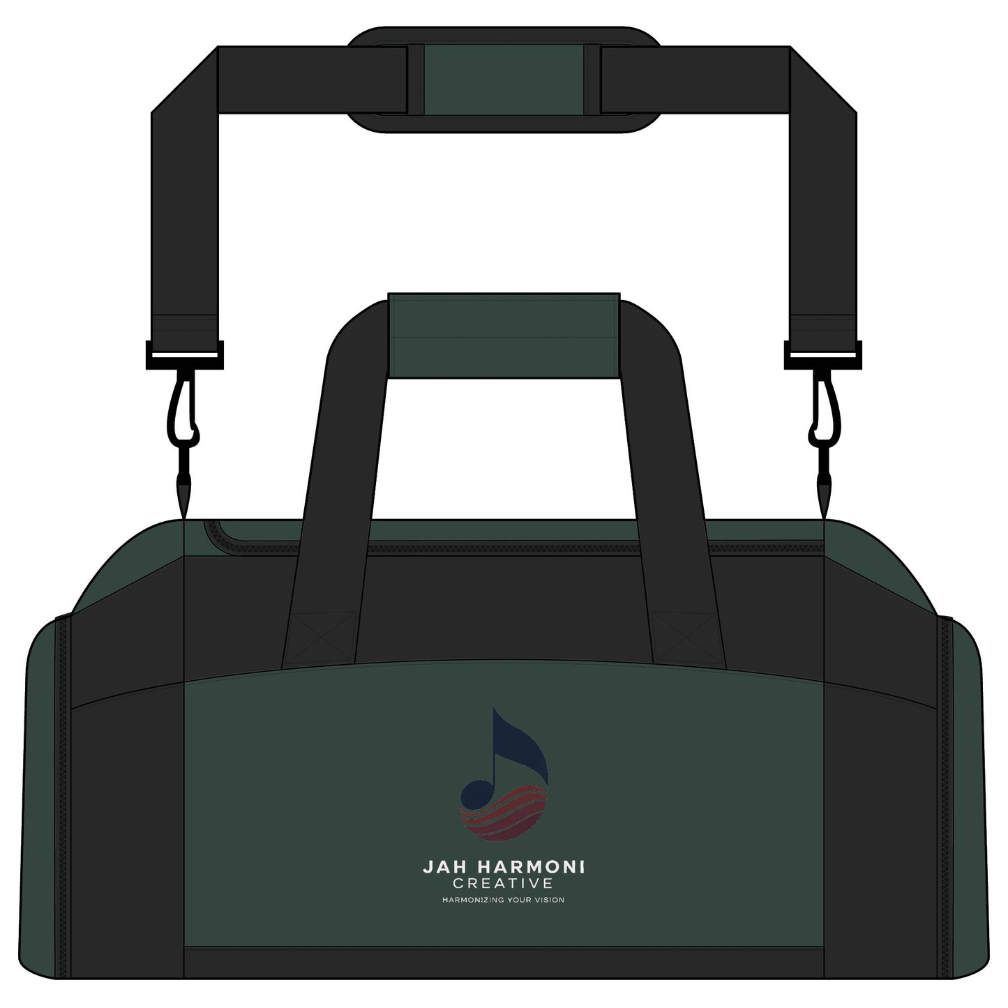 Gym Bag with Custom Music Logo — Durable Duffle for Musicians & Athletes