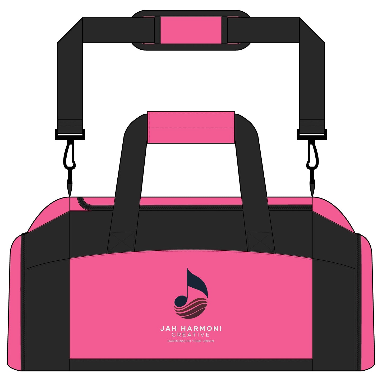 Gym Bag with Custom Music Logo — Durable Duffle for Musicians & Athletes