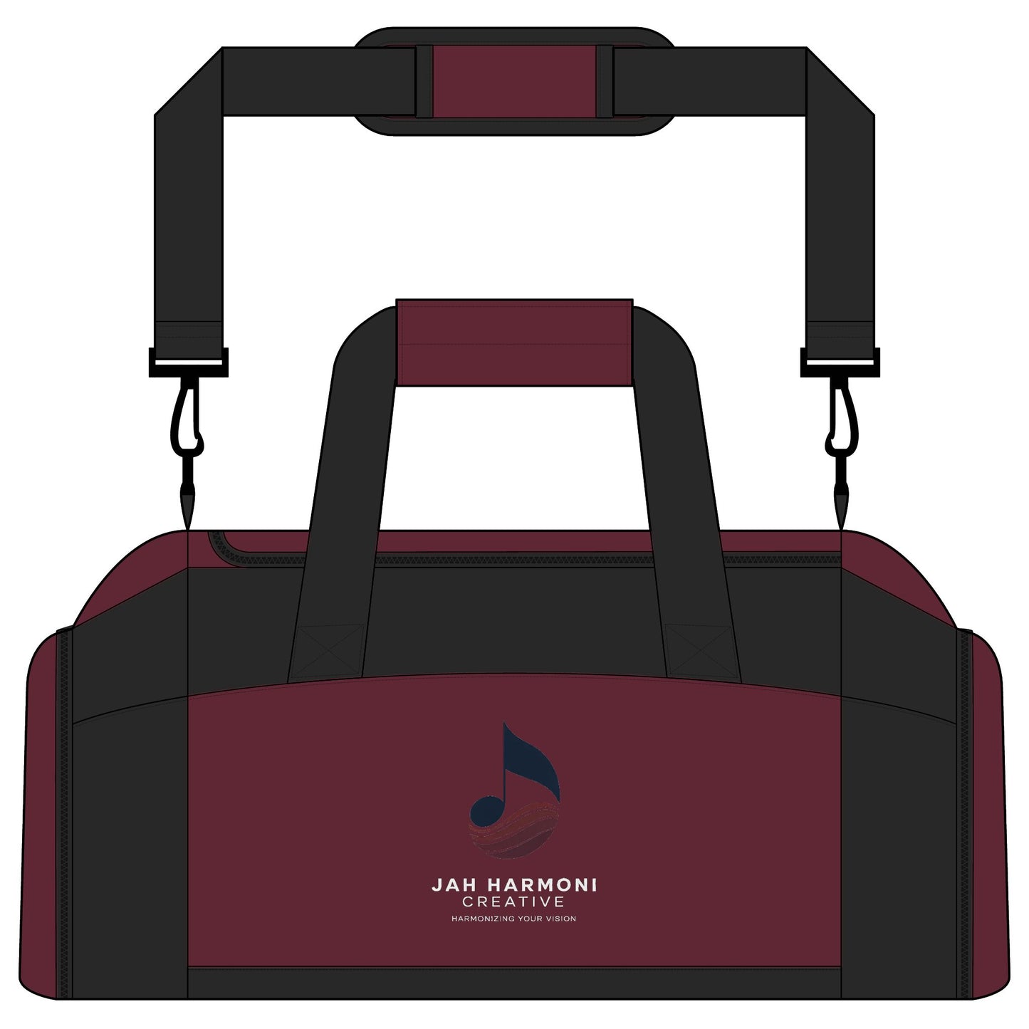 Gym Bag with Custom Music Logo — Durable Duffle for Musicians & Athletes