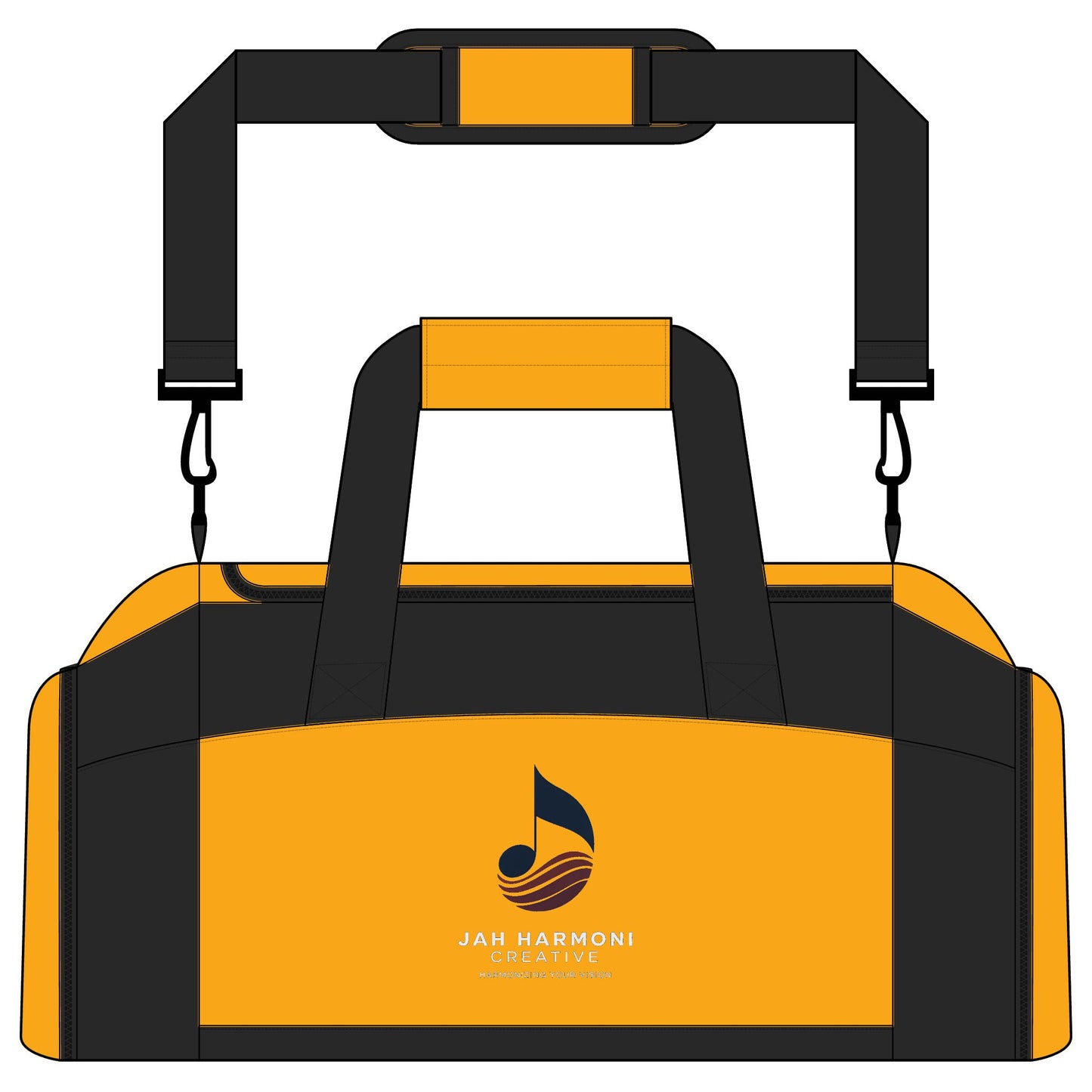 Gym Bag with Custom Music Logo — Durable Duffle for Musicians & Athletes