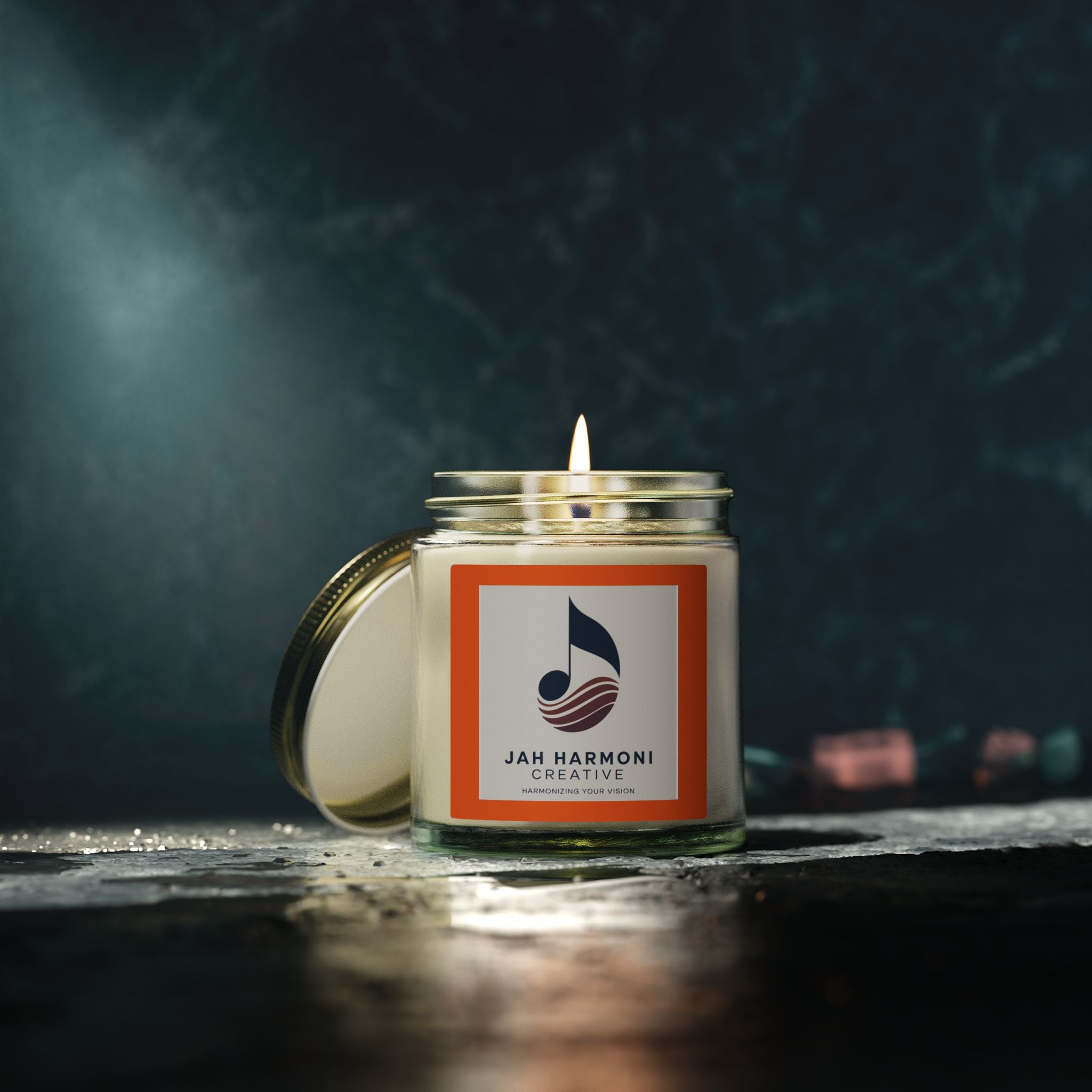 Coconut Apricot Scented Candle (4oz/9oz) — Tropical Fruity Soy