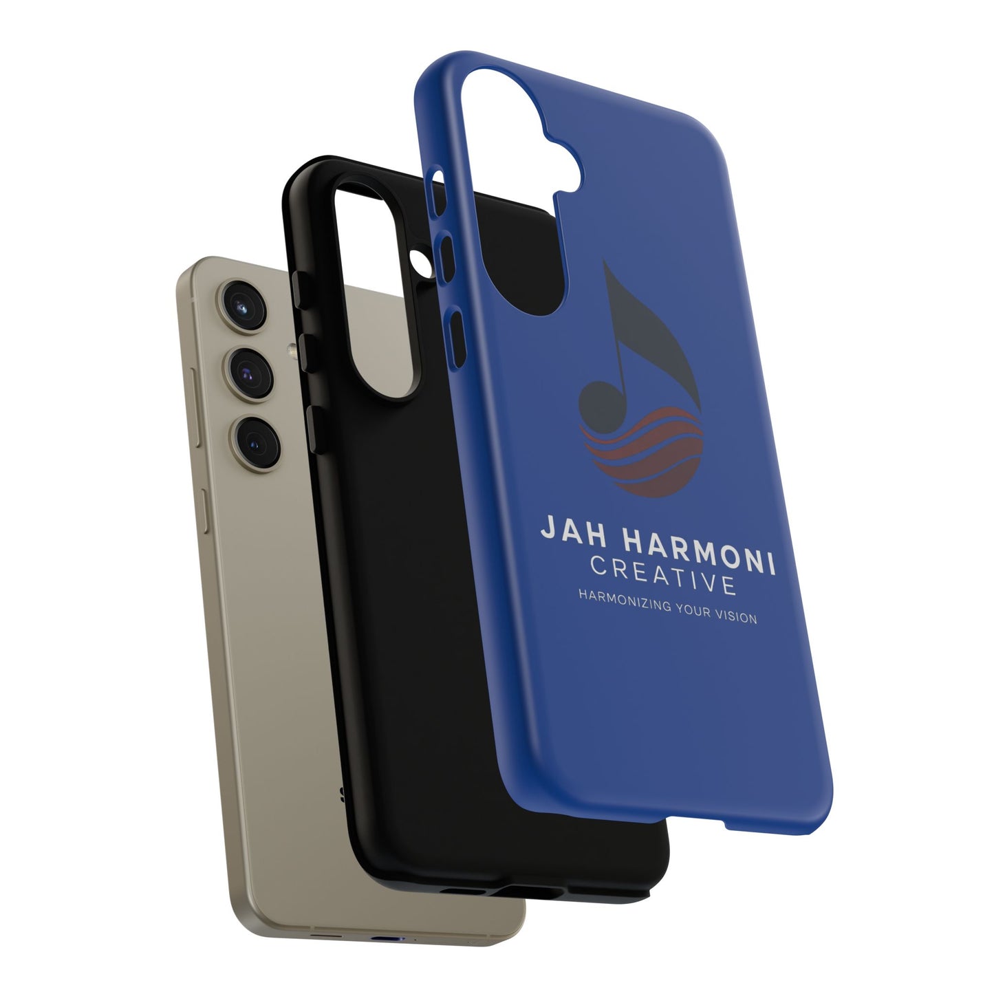 Tough Cases - Blue Logo Phone Case | Jah Harmoni Creative Protective Cover