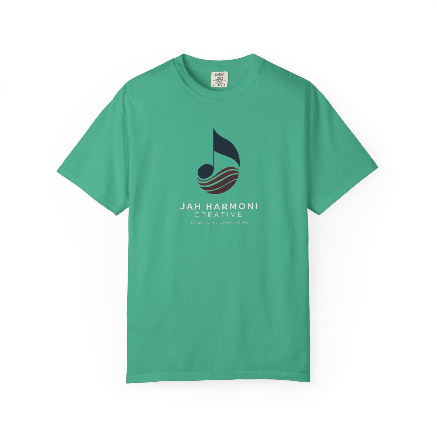 Music Logo T‑Shirt — “Jah Harmoni Creative” Branded Tee