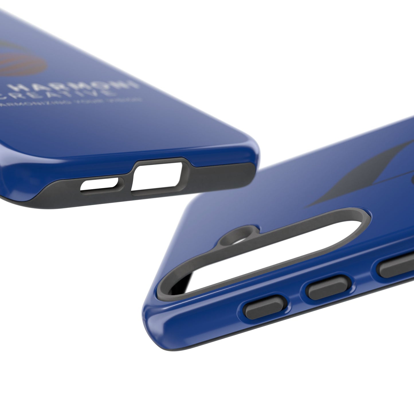Tough Cases - Blue Logo Phone Case | Jah Harmoni Creative Protective Cover