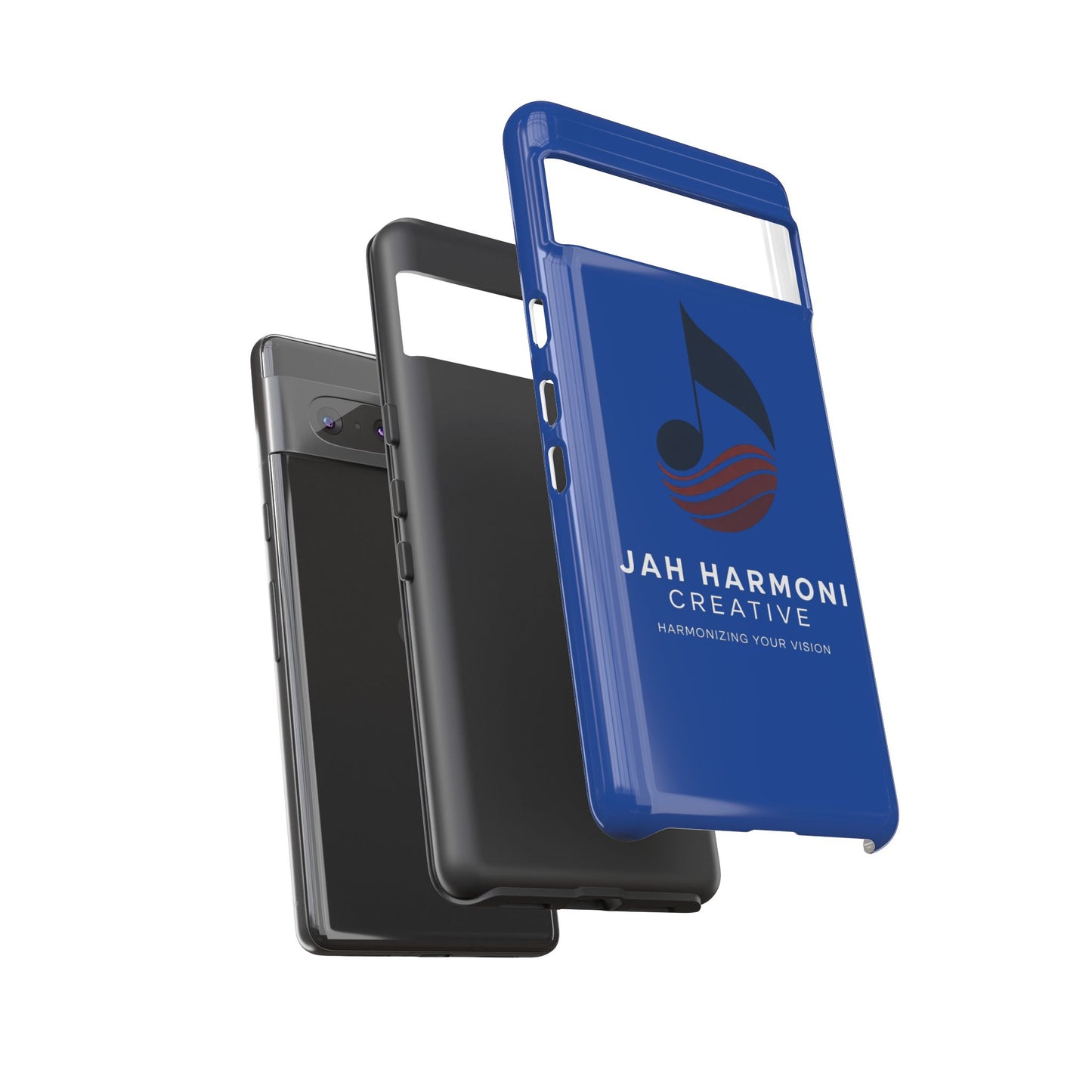 Tough Cases - Blue Logo Phone Case | Jah Harmoni Creative Protective Cover