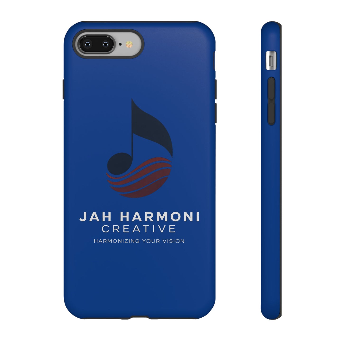 Tough Cases - Blue Logo Phone Case | Jah Harmoni Creative Protective Cover