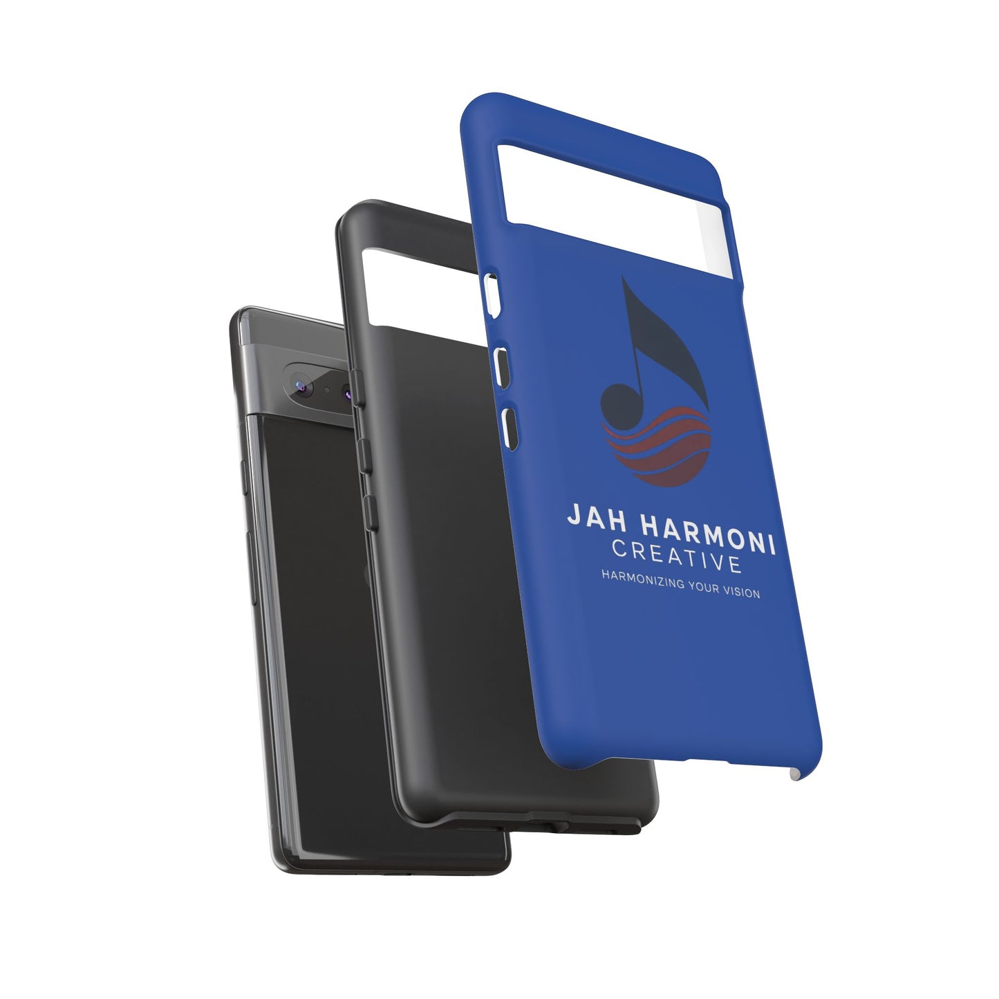 Tough Cases - Blue Logo Phone Case | Jah Harmoni Creative Protective Cover