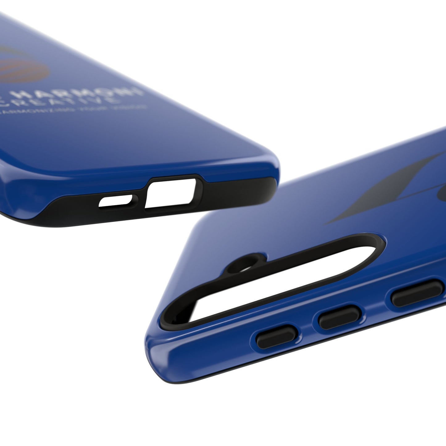 Tough Cases - Blue Logo Phone Case | Jah Harmoni Creative Protective Cover