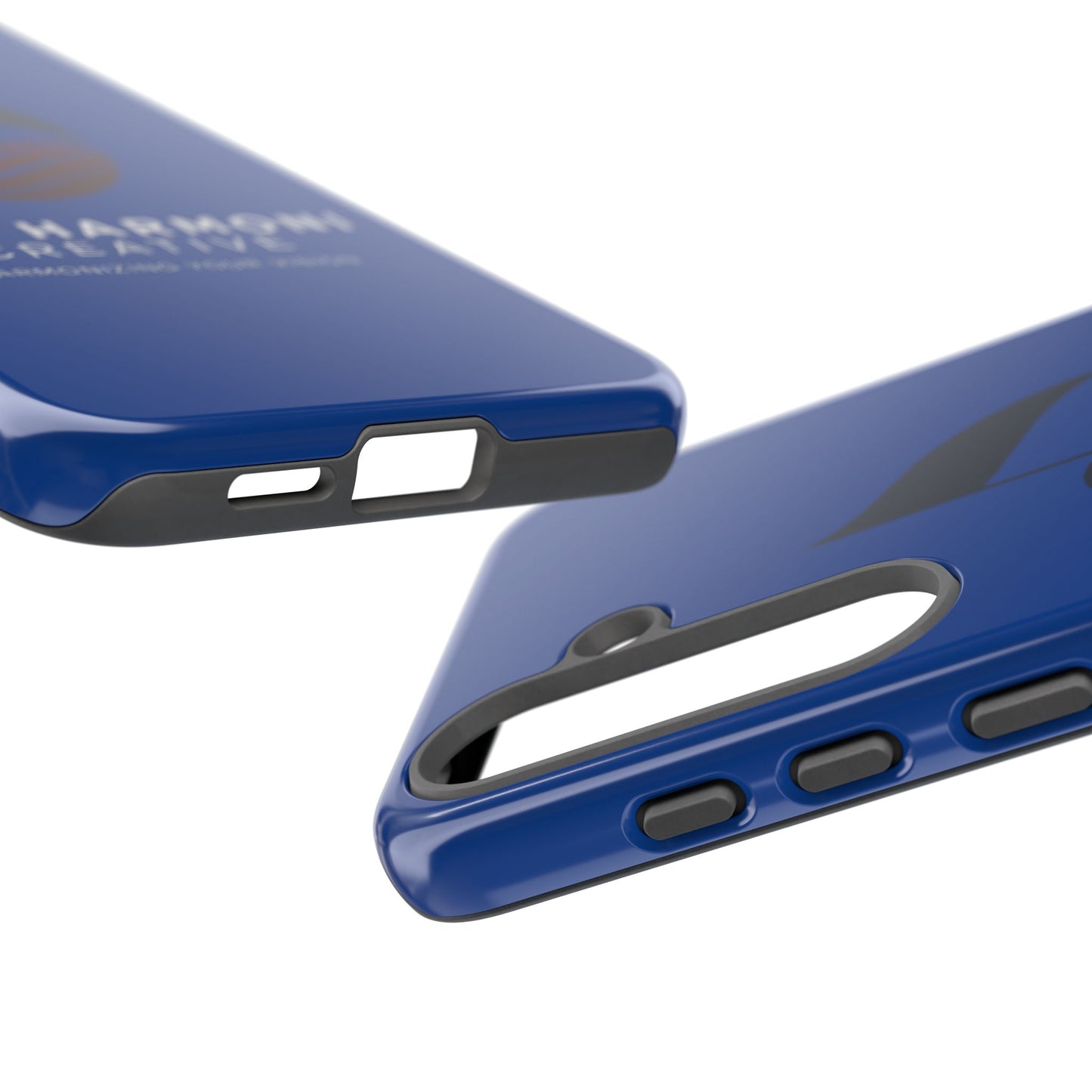 Tough Cases - Blue Logo Phone Case | Jah Harmoni Creative Protective Cover