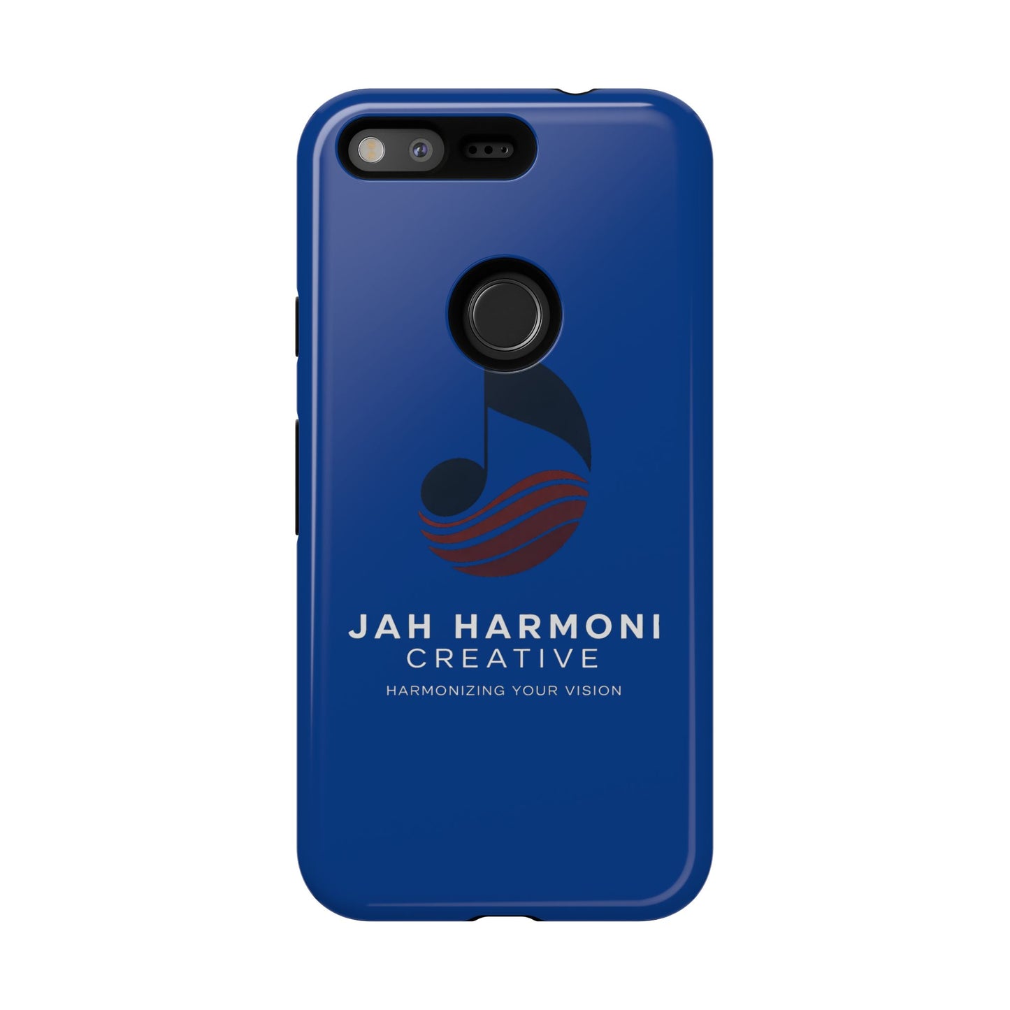 Tough Cases - Blue Logo Phone Case | Jah Harmoni Creative Protective Cover