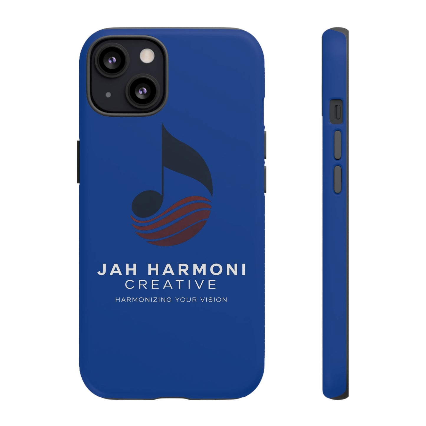 Tough Cases - Blue Logo Phone Case | Jah Harmoni Creative Protective Cover