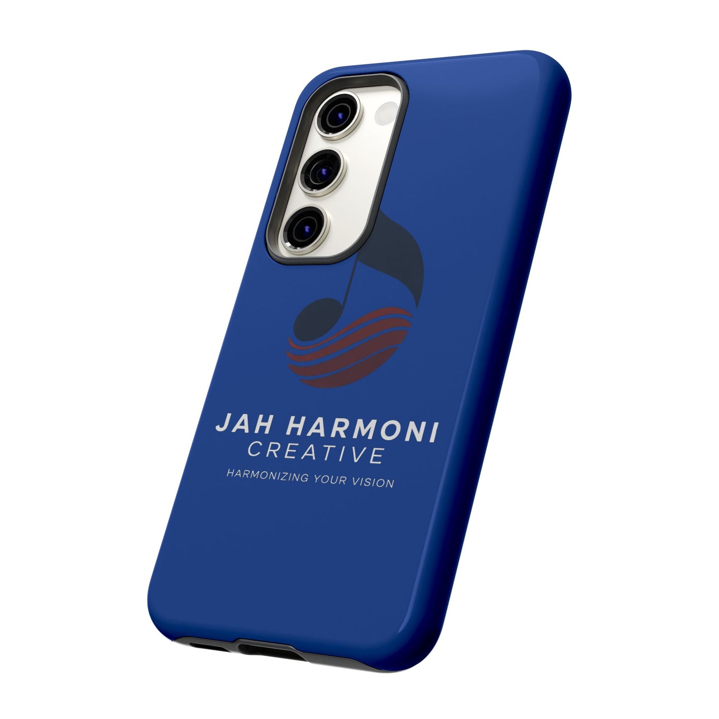 Tough Cases - Blue Logo Phone Case | Jah Harmoni Creative Protective Cover