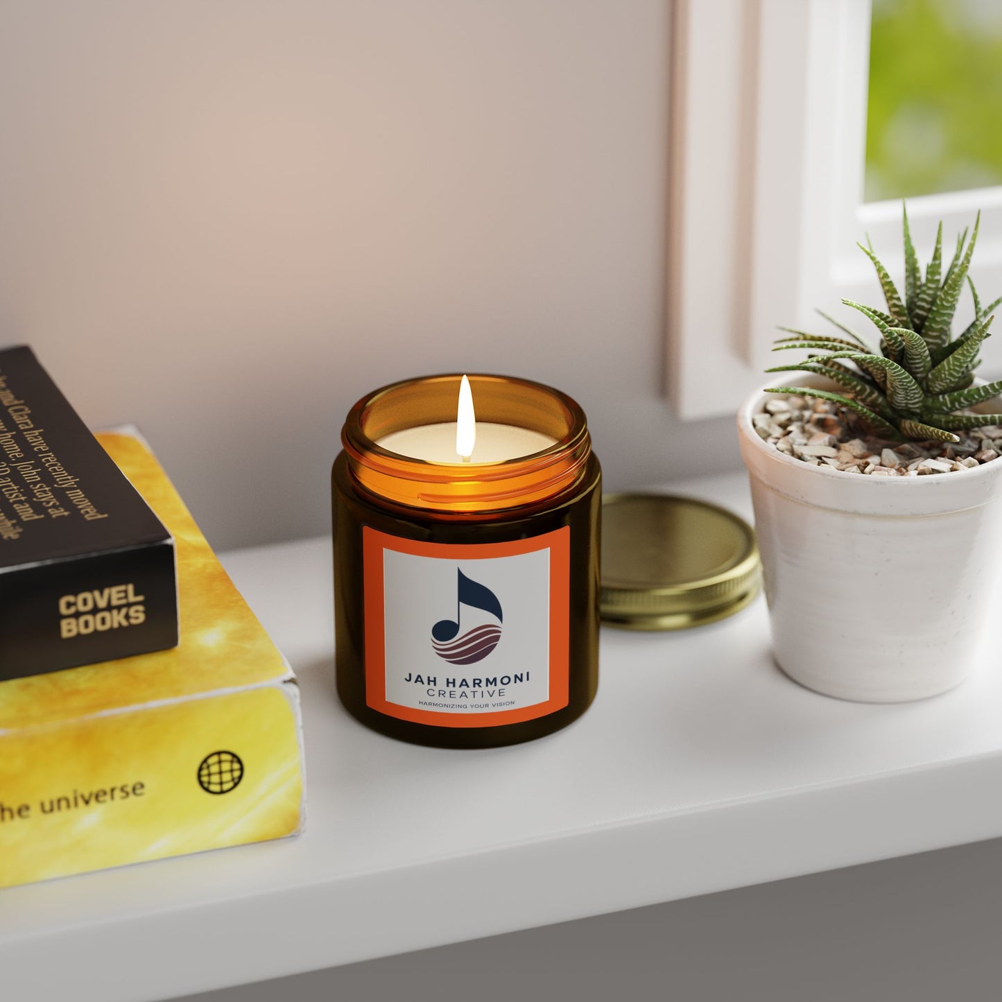 Coconut Apricot Scented Candle (4oz/9oz) — Tropical Fruity Soy Blend