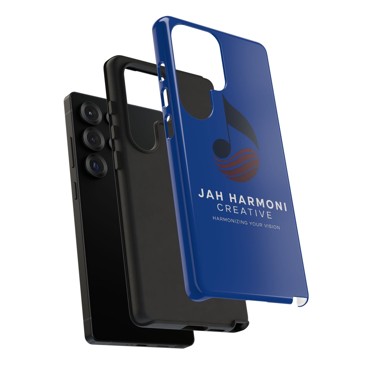 Tough Cases - Blue Logo Phone Case | Jah Harmoni Creative Protective Cover