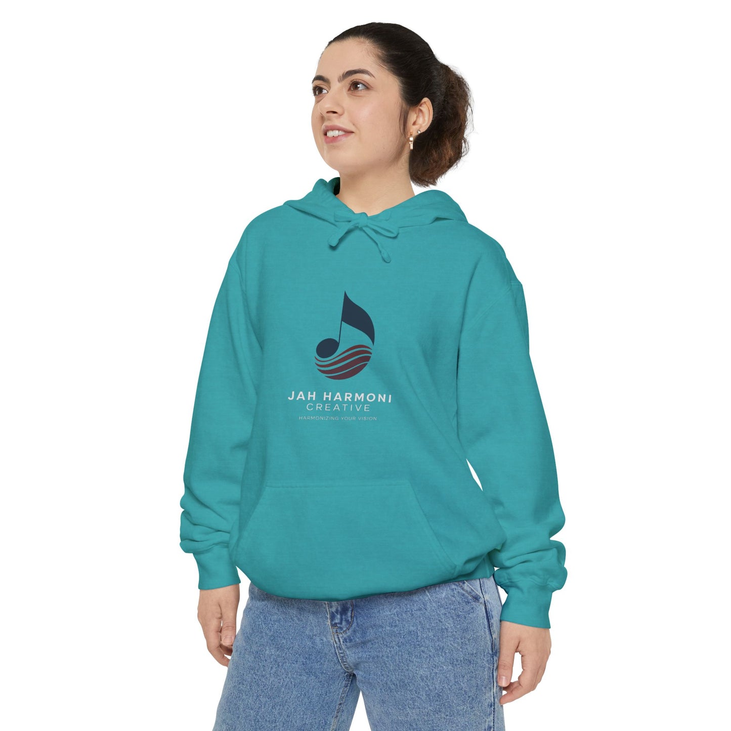 Music Logo Hoodie - "Jah Harmoni Creative" Graphic Pullover