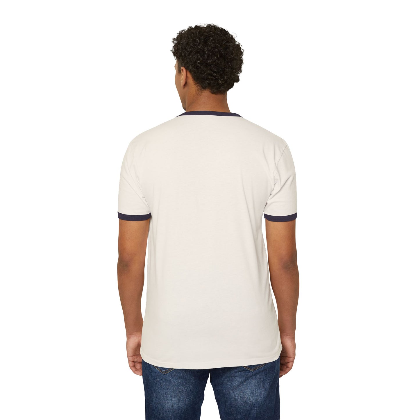 Jah Harmoni Creative Unisex Retro Ringer T-Shirt — Coastal Music Note Logo