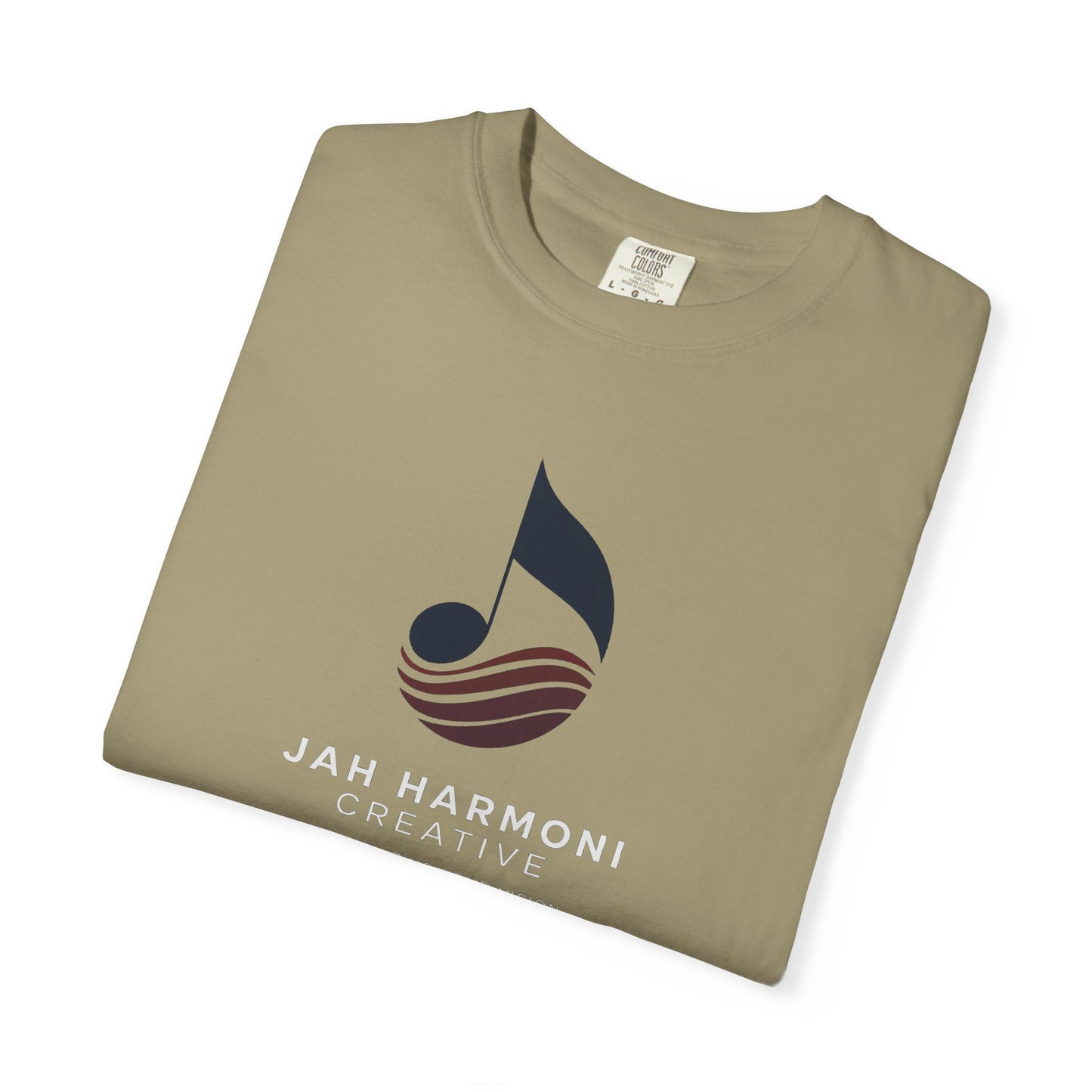 Music Logo T‑Shirt — “Jah Harmoni Creative” Branded Tee