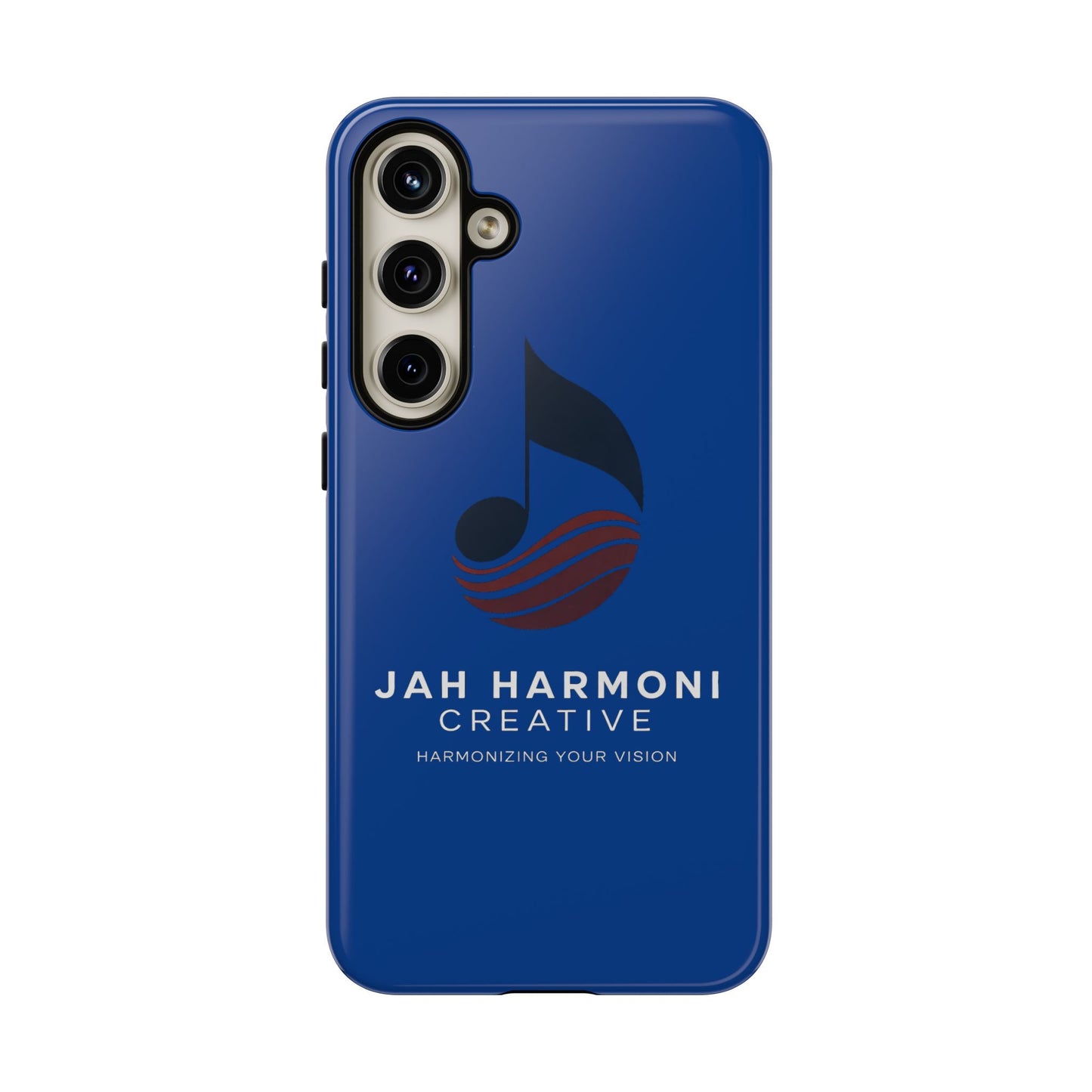 Tough Cases - Blue Logo Phone Case | Jah Harmoni Creative Protective Cover