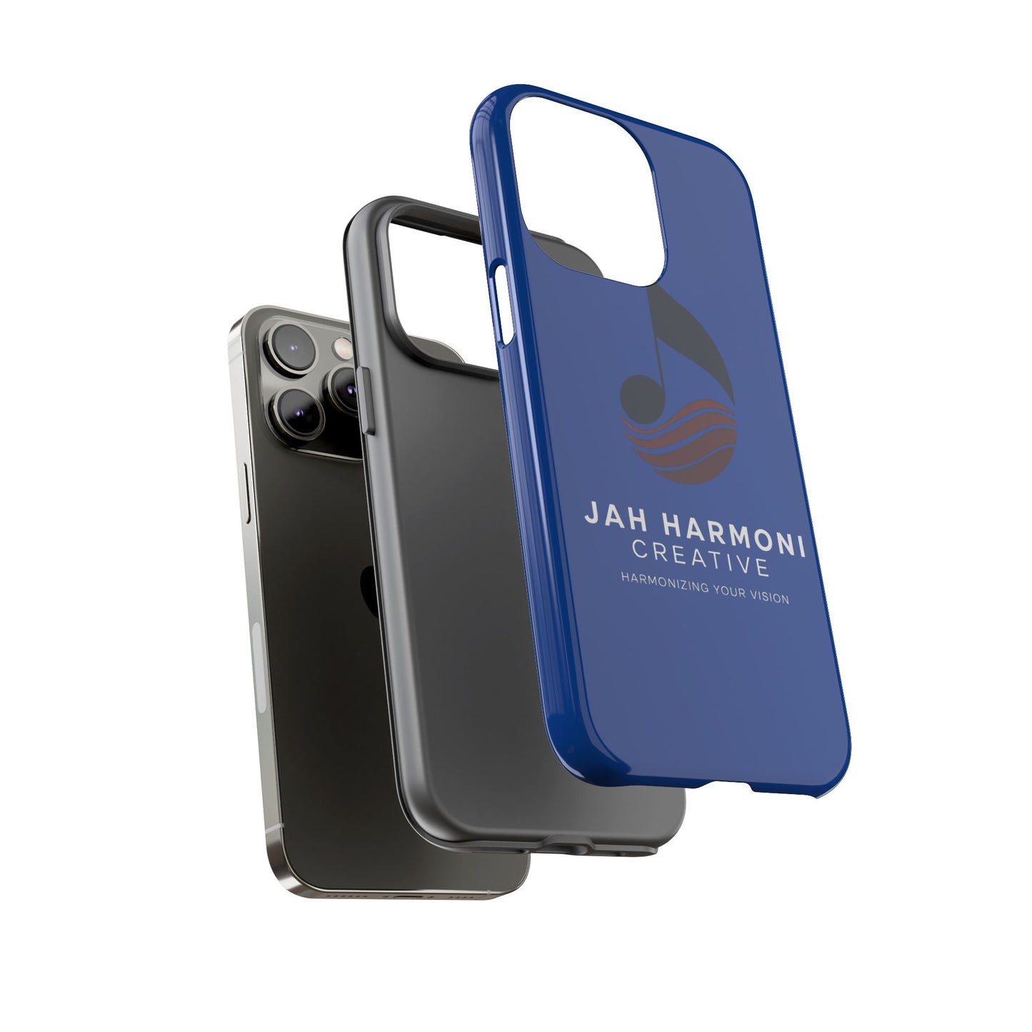Tough Cases - Blue Logo Phone Case | Jah Harmoni Creative Protective Cover