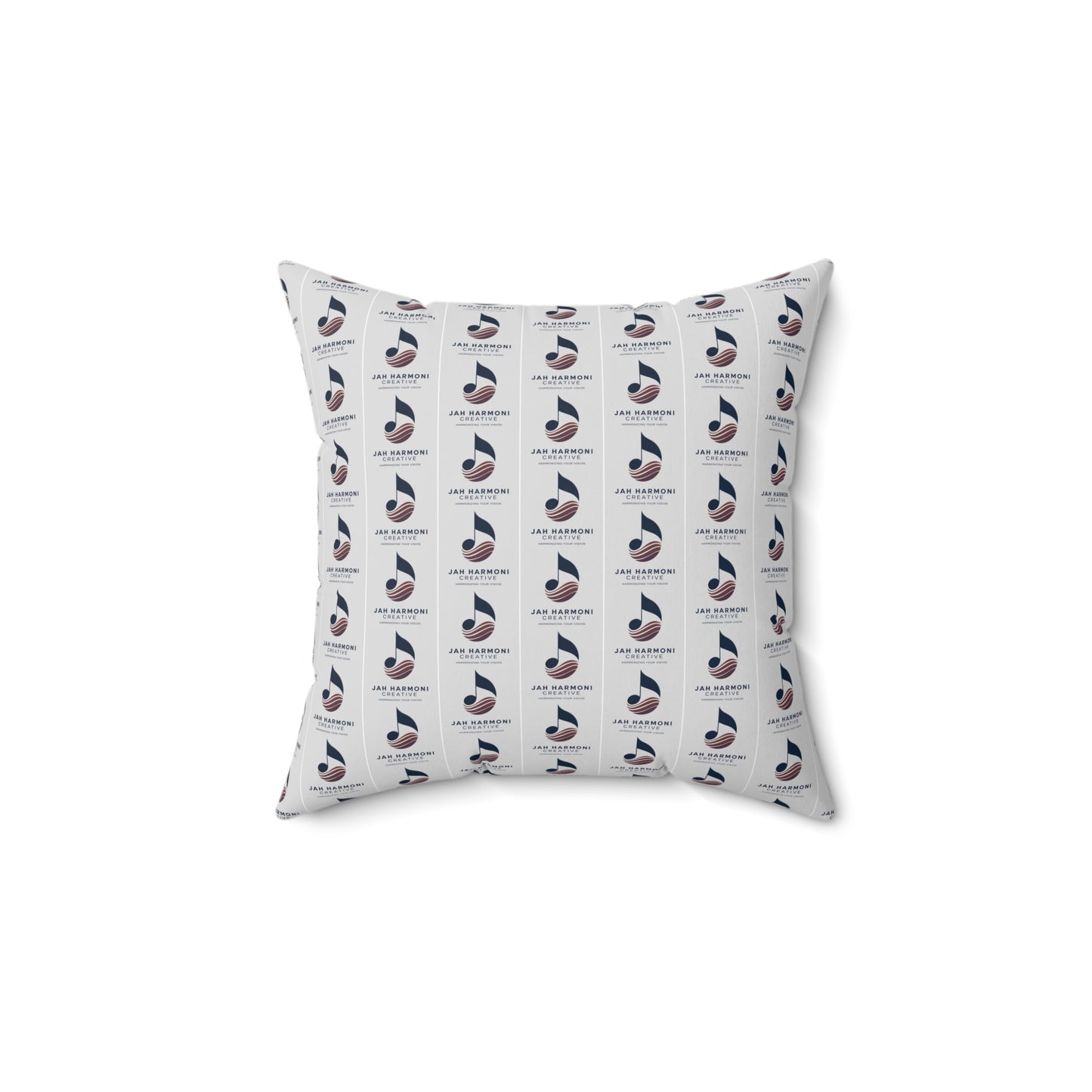 Logo Throw Pillow — Jah Harmoni Creative Branded Decorative Pillow