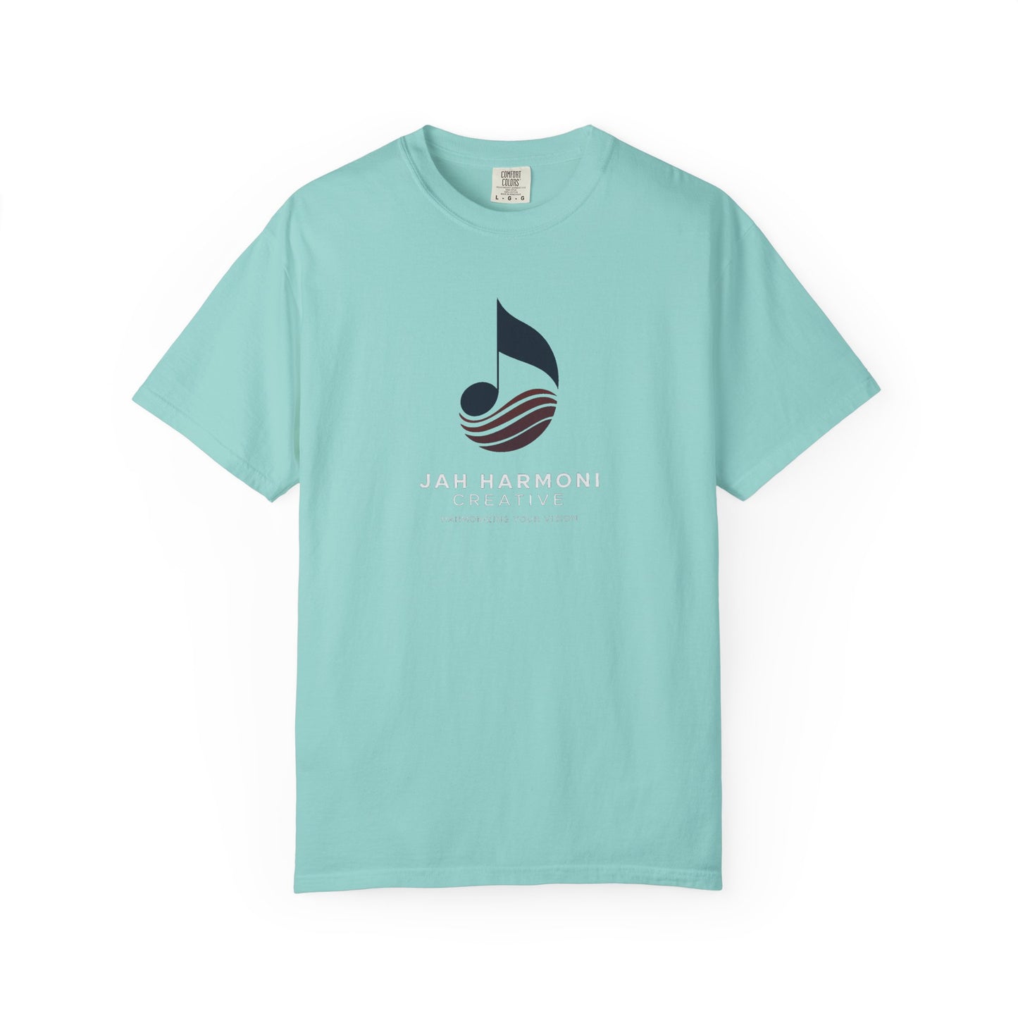 Music Logo T‑Shirt — “Jah Harmoni Creative” Branded Tee