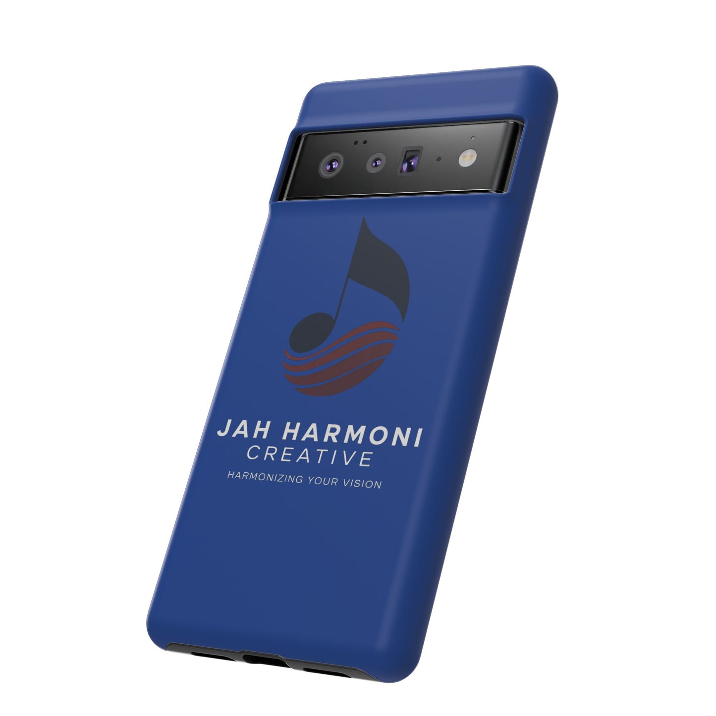 Tough Cases - Blue Logo Phone Case | Jah Harmoni Creative Protective Cover
