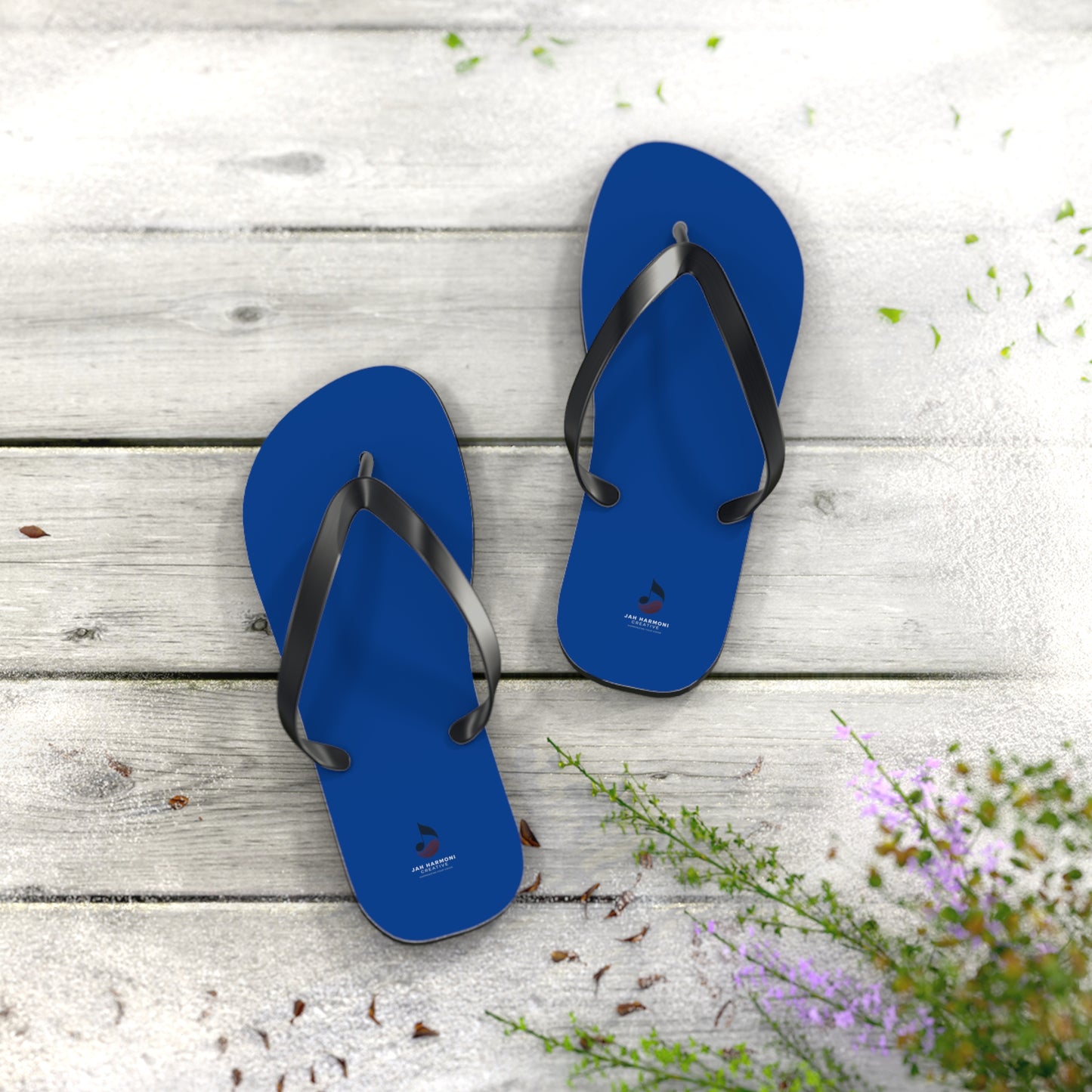 Jah Harmoni Signature Blue – Sleek Everyday Beach Sandals