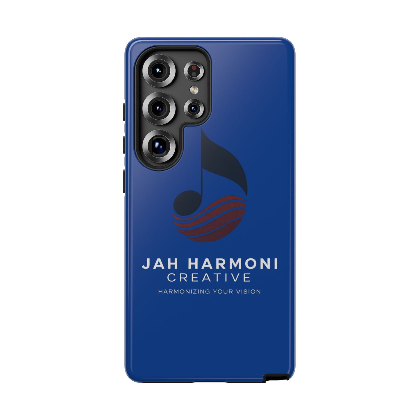 Tough Cases - Blue Logo Phone Case | Jah Harmoni Creative Protective Cover