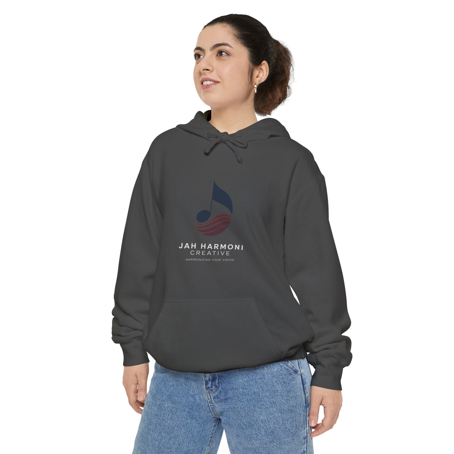 Music Logo Hoodie - "Jah Harmoni Creative" Graphic Pullover